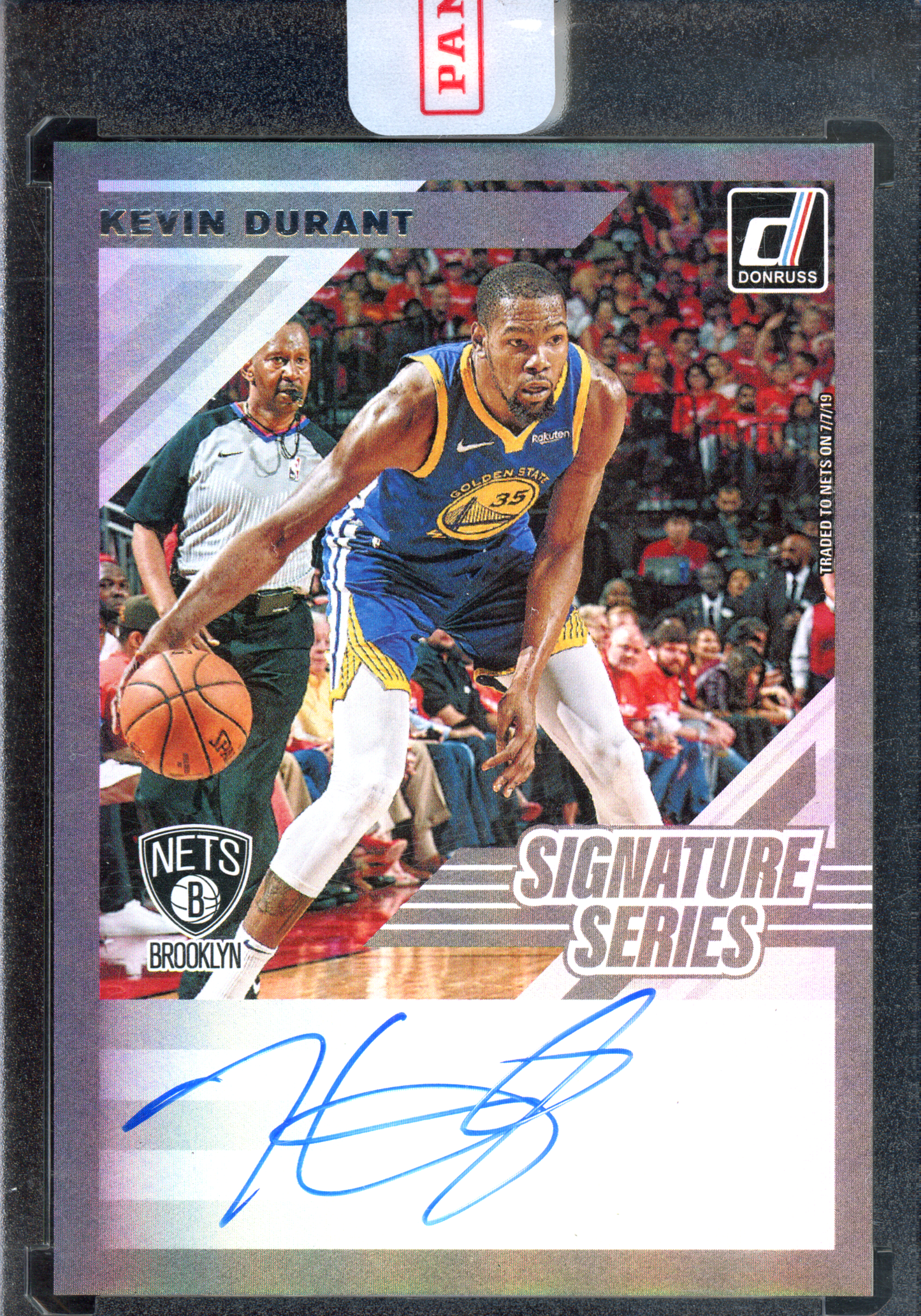 Kevin Durant Autogramm Signature Series I 2019-20 Panini Donruss Optic