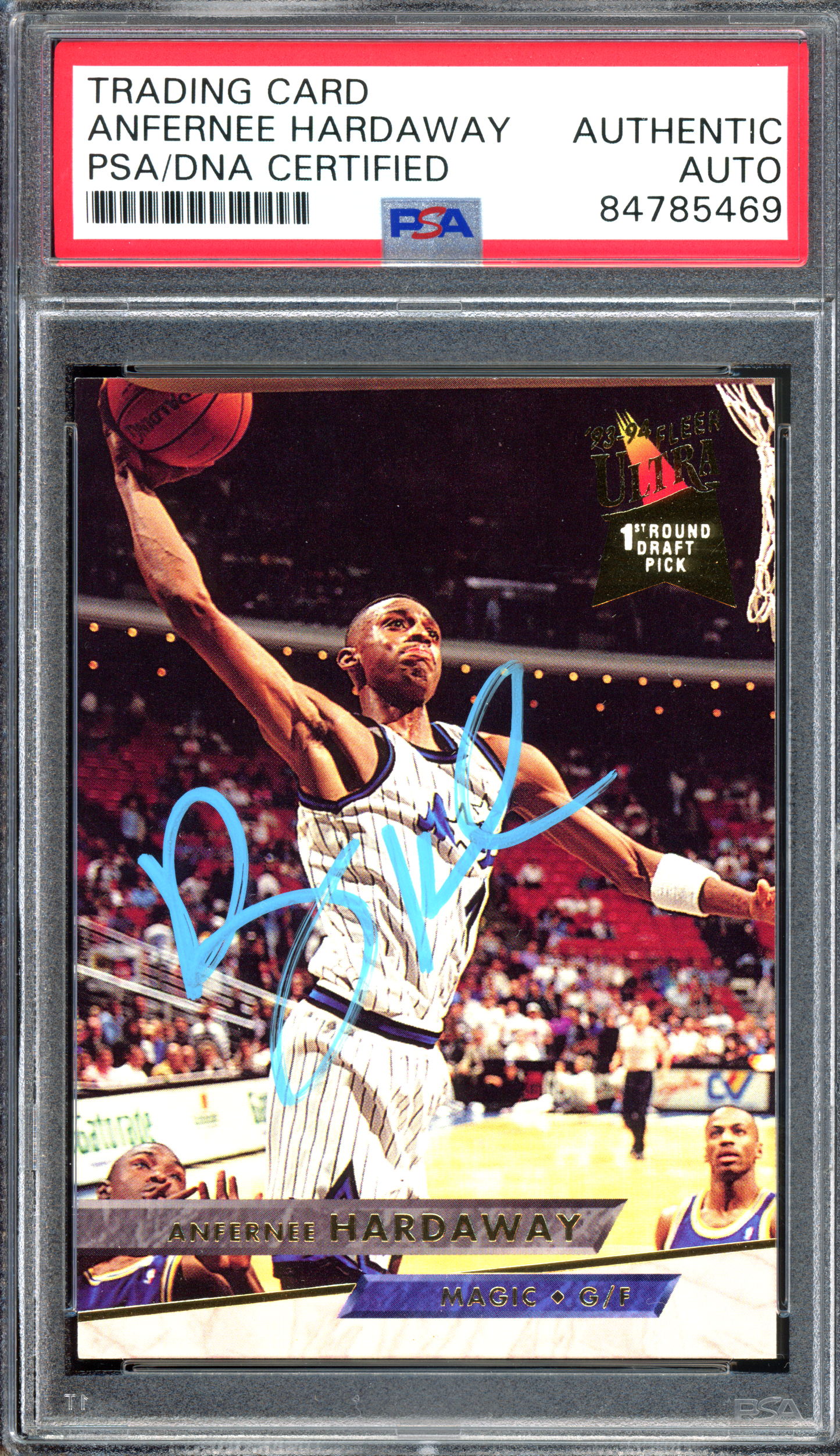 Penny Hardaway Autogramm Rookie - Authentifiziert von PSA I 1993-94 Fleer Ultra