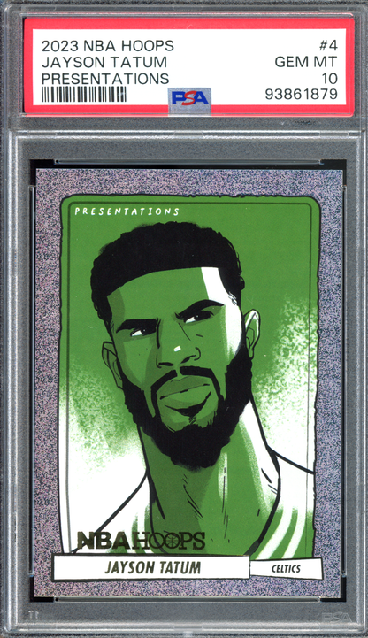 Jayson Tatum Presentations PSA 10 I 2023 Panini NBA Hoops