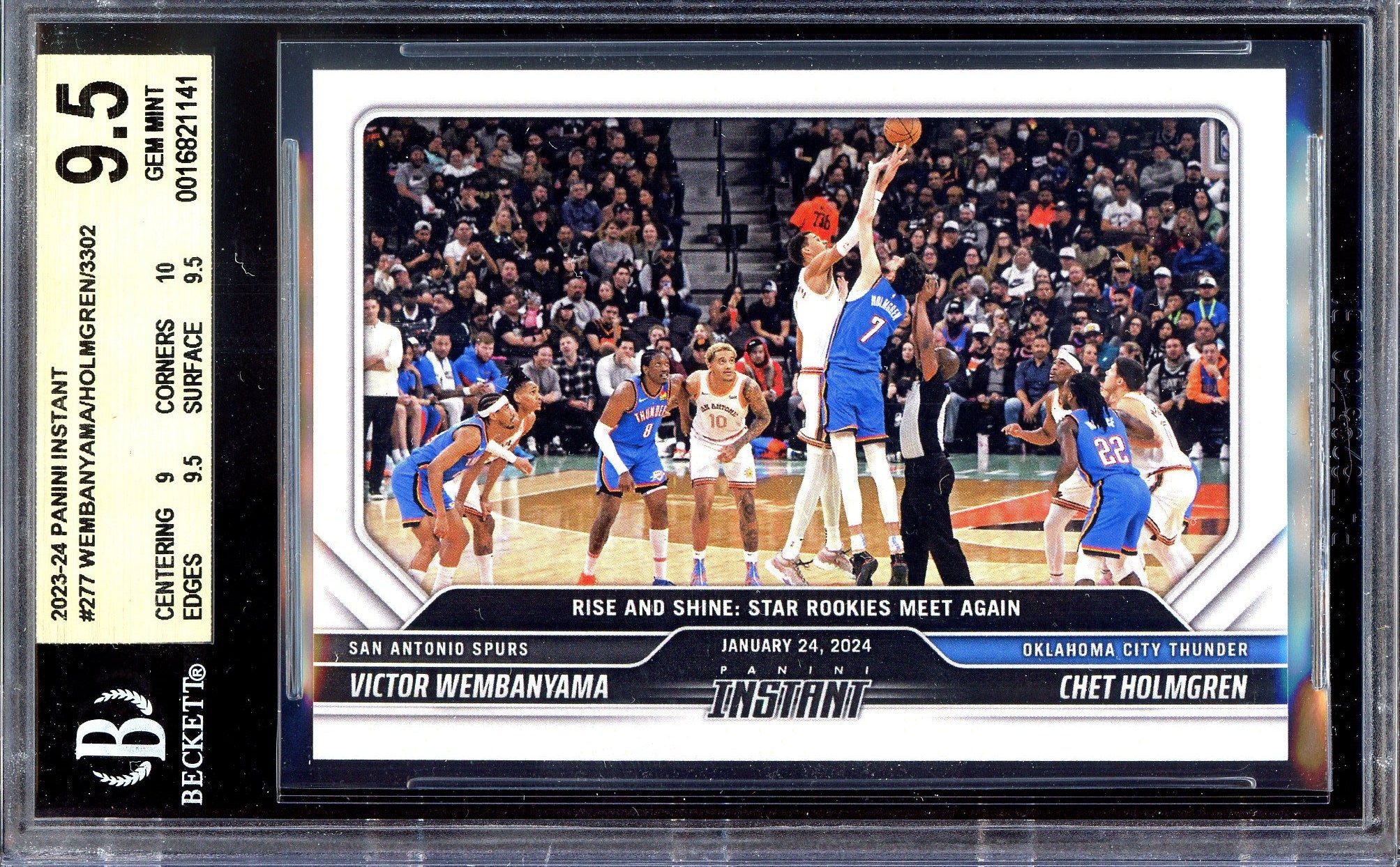 Victor Wembanyama & Chet Holmgren - Limitiert auf 3301 - BGS 9.5 - 2023-24 Panini Instant