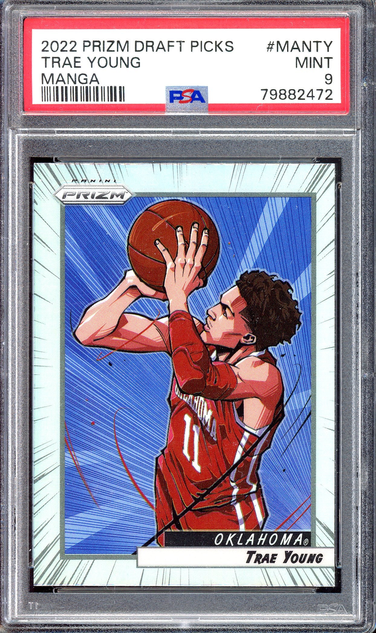 Trae Young Manga PSA 9 -2022 Panini Prizm Draft Picks