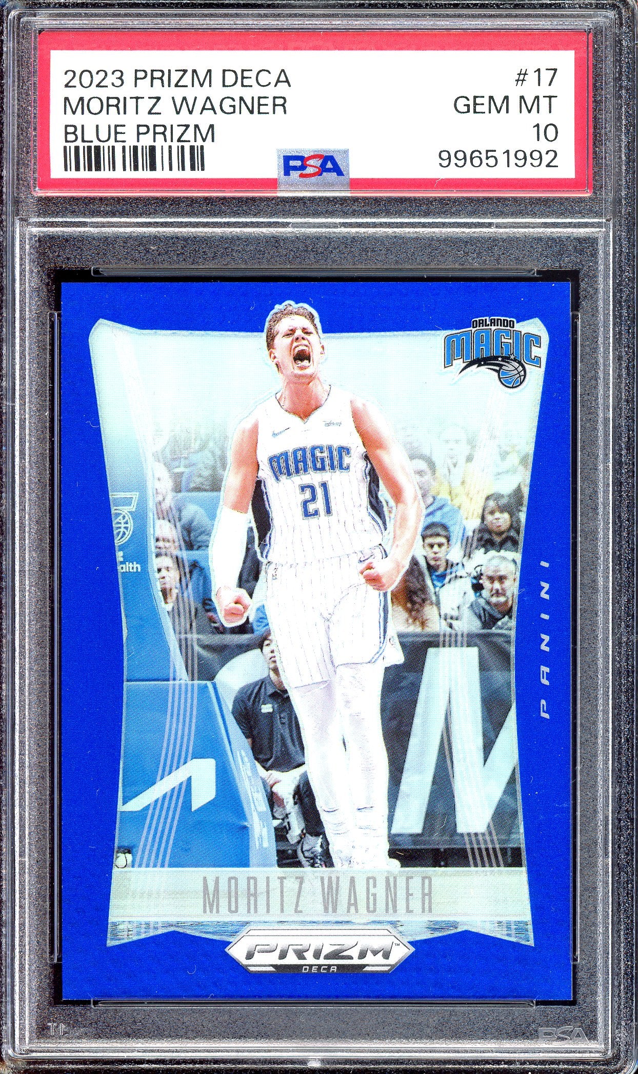 Moritz Wagner Blue - Limitiert auf 149 - PSA 10 - 2023-24 Panini Prizm Deca
