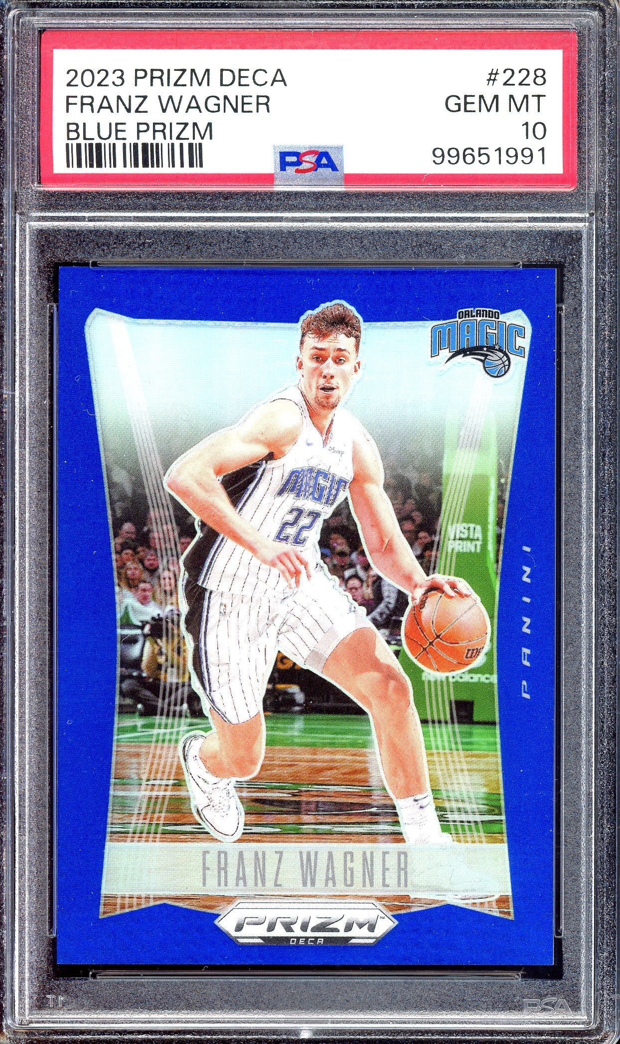 Franz Wagner Blue - Limitiert auf 149 - PSA 10 - 2023-24 Panini Prizm Deca