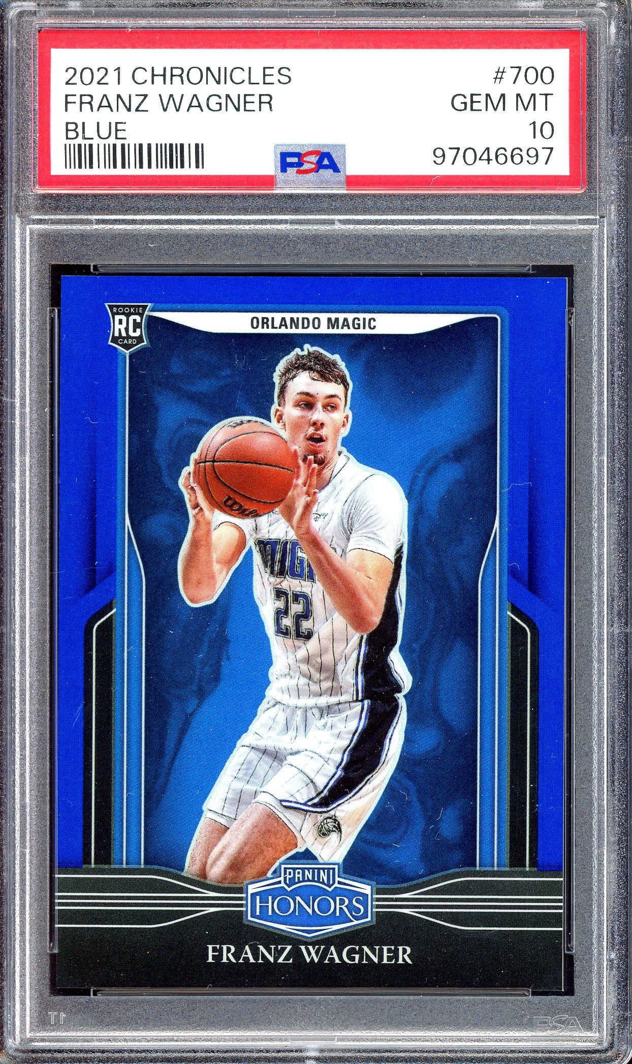Franz Wagner Blue Rookie - Limitiert auf 99 - PSA 10 - 2021 Panini Chronicles Honors